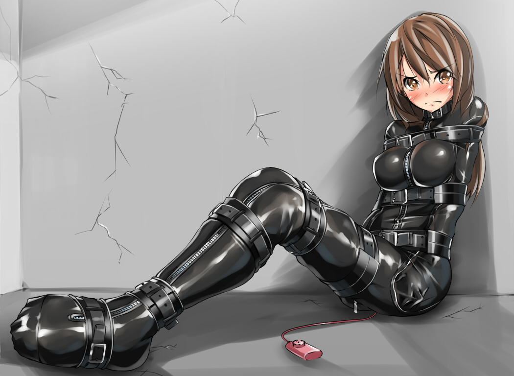 Latex anime bondage
