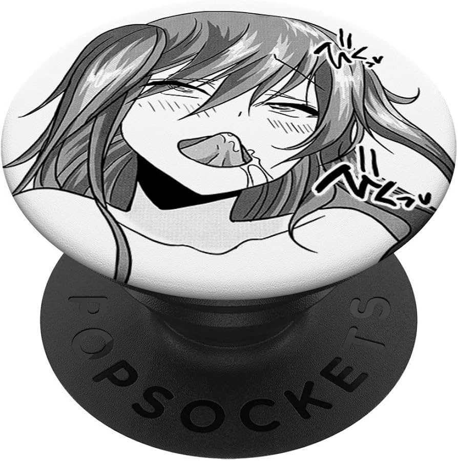 : Ecchi Anime Lovers Pop Gift Cute Ahegao Sexy Girl Face Anime Manga Hentai Iku Phone Grip Stand : Cell Phones Accessories