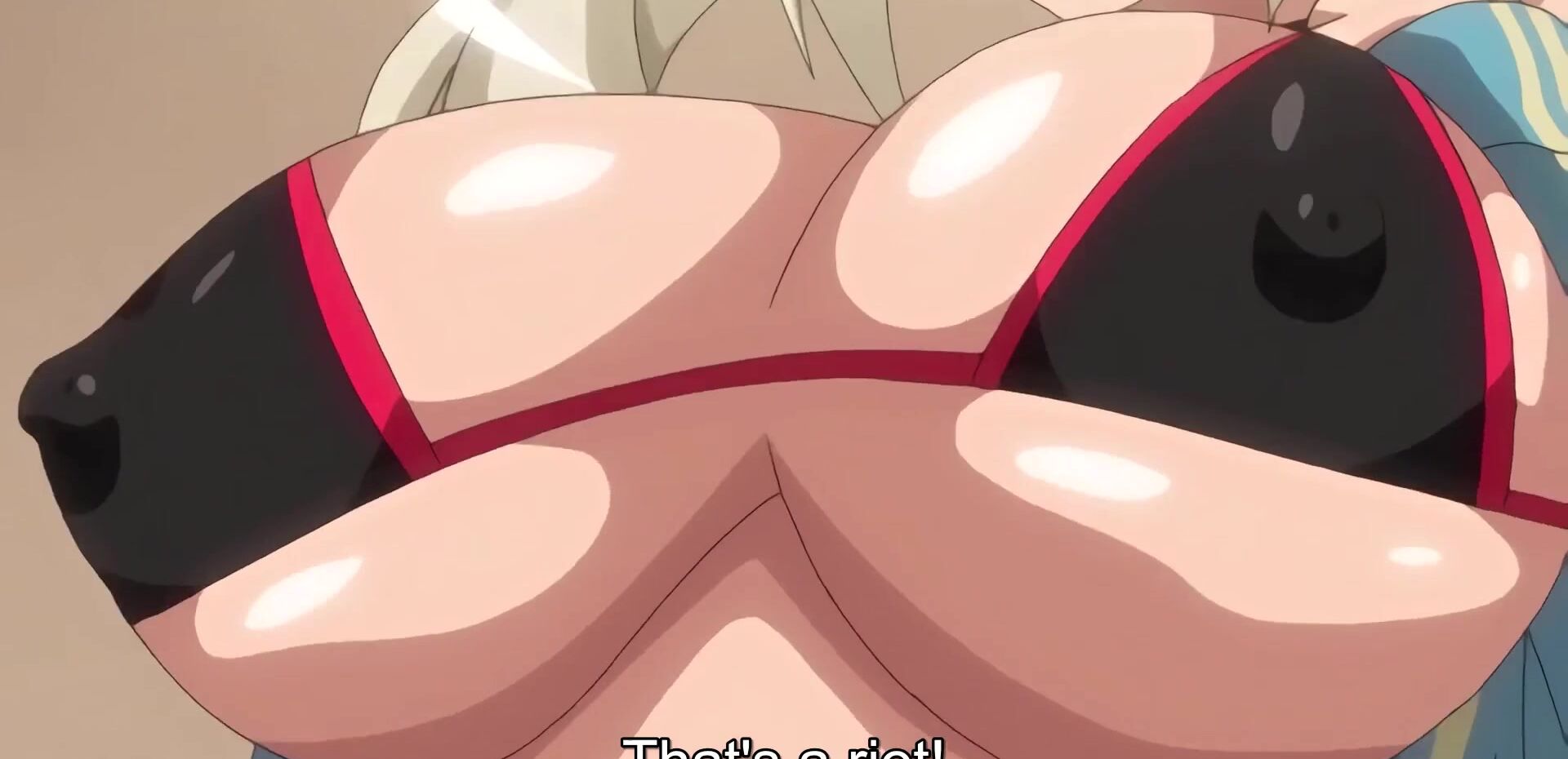 Brunette hentai anime cutie getting her pretty face and great tits sprayed with lovers jizz