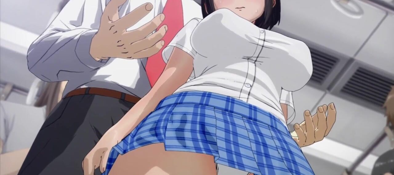 Short-haired anime girl is being fucked deeply in sex cartoon