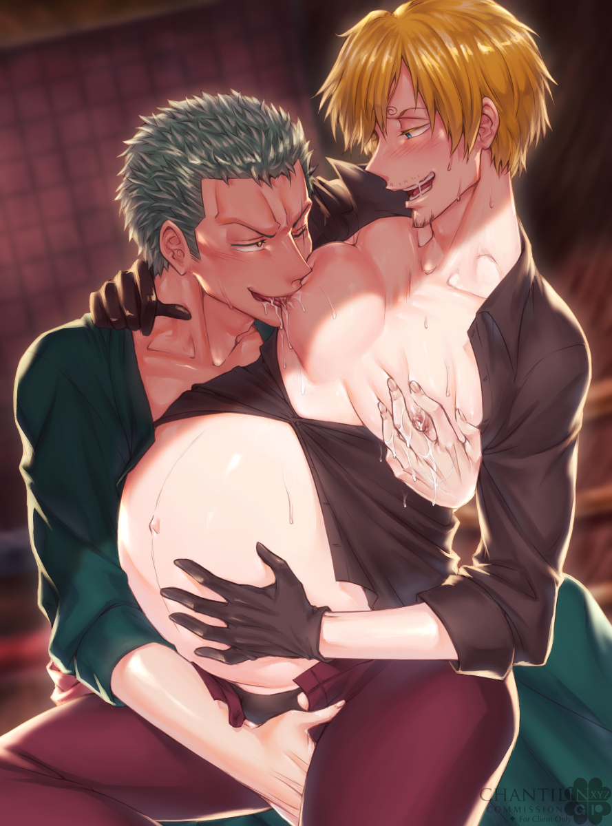 Zoro x Mpreg Sanji commission by chantilin on DeviantArt
