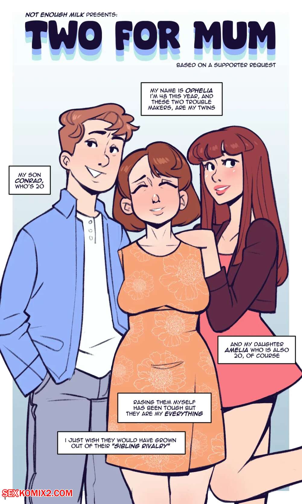 Porn comic Two For Mum. NotEnoughMilk Sex comic and sister are