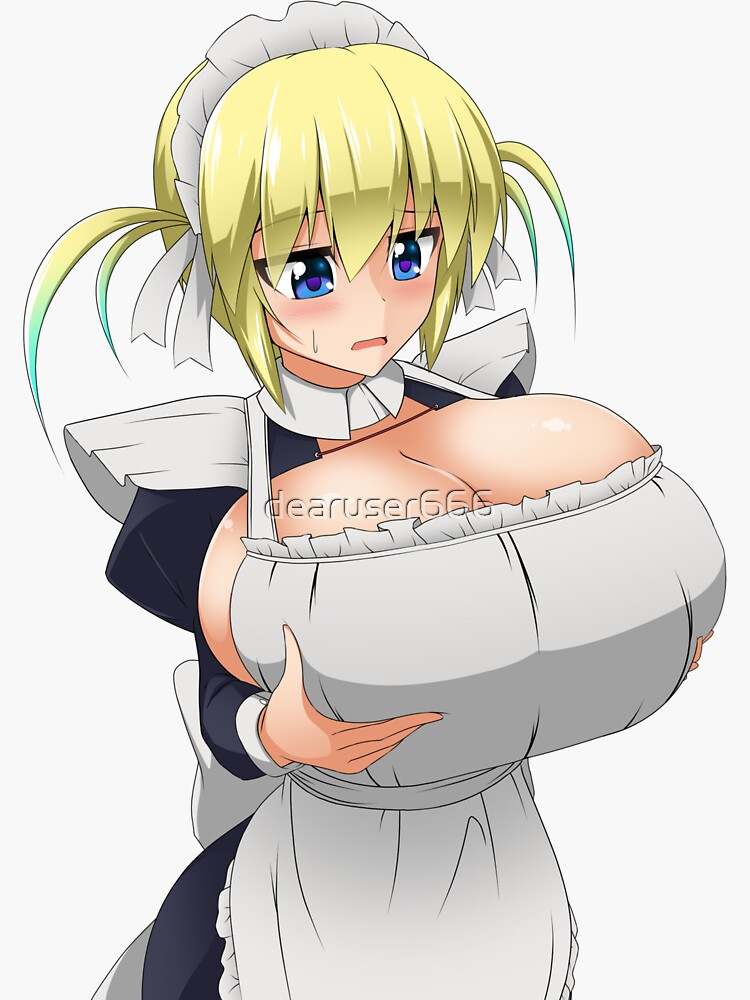 Decorate Your Laptop With Big Boobs Anime Maid Hentai Sexy Nude Sticker.
