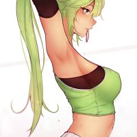 anime girl gym clothes