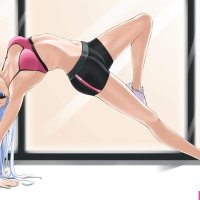 anime girl gym clothes