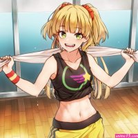 anime girl gym clothes