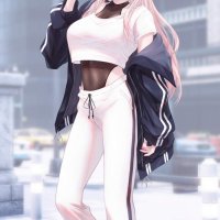 anime girl gym clothes