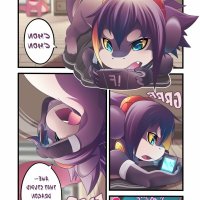 anime furry girl vore comic