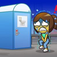 women piss anime comics shower