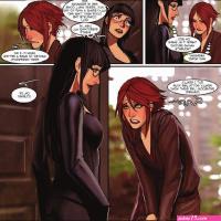 women piss anime comics shower