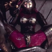 anime bondage latex costume
