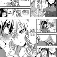 anime manga kissing breast squeeze