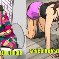 anime girl pooping