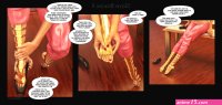 ballet heels comics rubber slave strict mistress