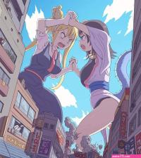 giant anime girl masturbation
