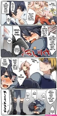 zero two and hiro 18 comics