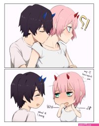 zero two and hiro 18 comics