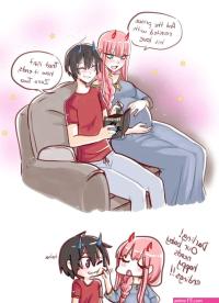 zero two and hiro 18 comics