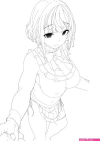 sketsa anime hentai