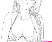 sketsa anime hentai