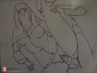 nude 3d anime hijab