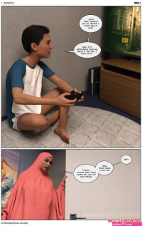 hijab comics book porn