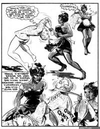 illustrated catfight and femdom comics