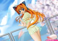anime girl naked bed comic