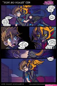 anime girl naked bed comic