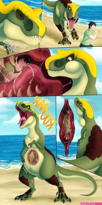 nude dinosaur girl hentai vore comics