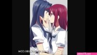 yuri kiss hentai video