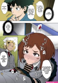 uraraka growing boobs comic
