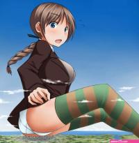 unawaregiantess anime butt crush