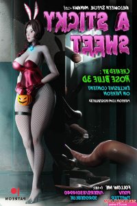 Porn comic A Sticky Sweet. Chapter 1. Rose Blue 3D. Sex comic hot busty brunette