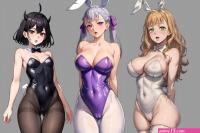 Mimosa Vermillion Noelle Silva and Secre Swallowtail in bunny suit
