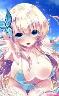 Ananyadesigns Anime boku-wa-tomodachi-ga-sukunai-blondes-blue-eyes-big-boobs-bikinis-hentai-ecchi-kashiwazaki-sena Wallposter Paper Print