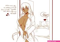 Matt Wilson on X: nsfw lewd oppai darkskin blonde requests manga anime
