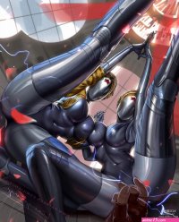 atomic heart rightleft doujin pictures by liang xing about bodysuit footwear sunlight