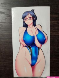 Lewd Anime Waifu Ecchi Ahegao Booty Vinyl Sticker Car Decal