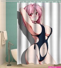 Anime due piersi Big Ass Girl Nude Print zasona Cena Opinie Zasony prysznicowe 13993899476 Allegro