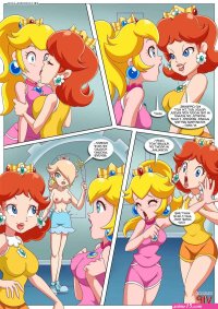 Porn comic Peachy Party. Mario Series. Sex comic party she took