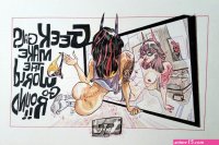 Comic Book Girl by Alex Riegel NSFW in Lan Pittss ComicGeek Girl pin ups Comic Art Gallery Room