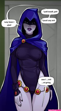 Raven Gets a Massage comic porn