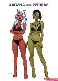 Porn comic Barriss and Ahsoka. Chapter 1. Star Wars. Olena Minko. Erotic comic their room horny