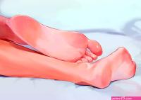feet women foot sole foot fetishism anime girls closeup simple background