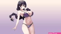 Download Anime Girls Boobs Bikini Wallpaper
