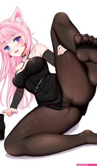 girl hot sexy pussy kitten anime cat kitty 600x1024