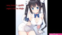 Hestia anime edging joi