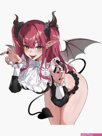 Rizu-Kyun bent over lewd Sexy hentai anime Sticker for Sale by mariealdaha