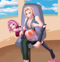 Tsunade spanking Sakura animeotk by comicbookspankingfan on DeviantArt